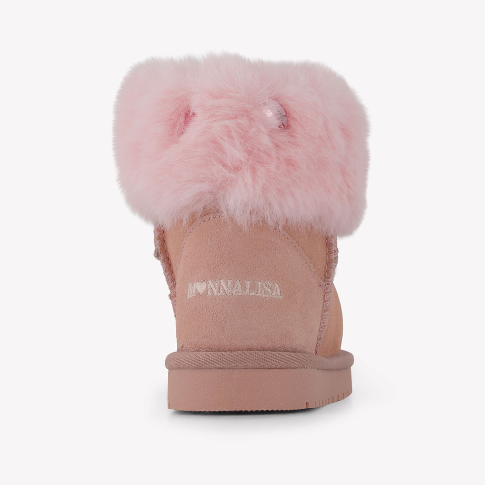 MonnaLisa Meisjes Snowboots in Licht Roze