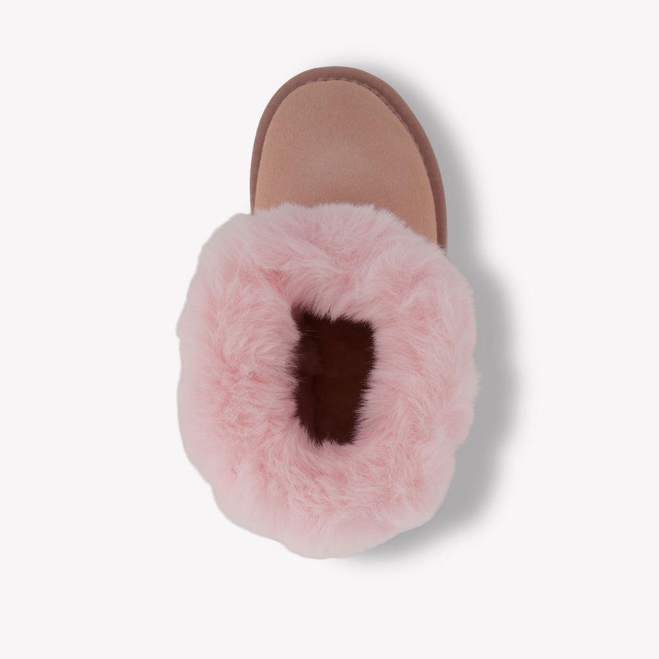 MonnaLisa Meisjes Snowboots in Licht Roze