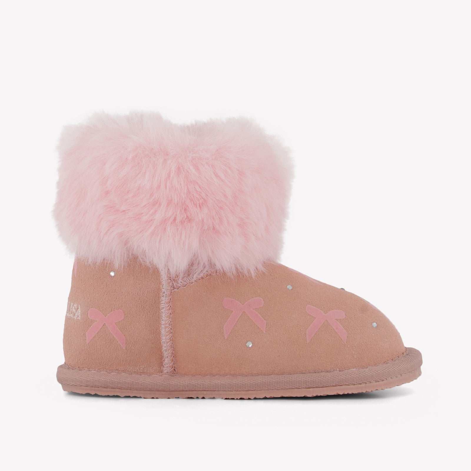 Monnalisa Girls Snowboots  Light Pink