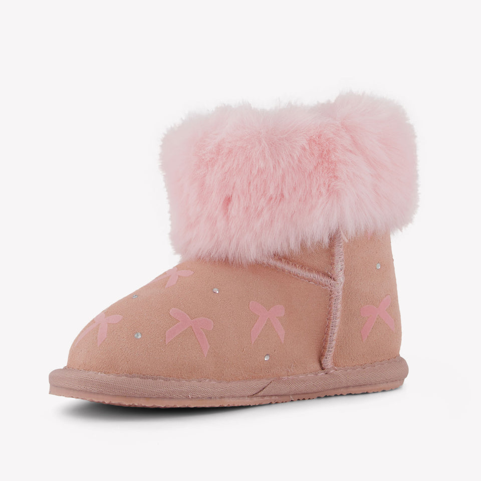 Monnalisa Girls Snowboots  Light Pink