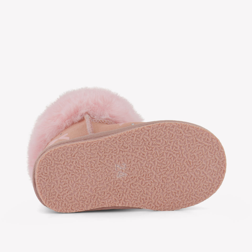 Monnalisa Girls Snowboots  Light Pink