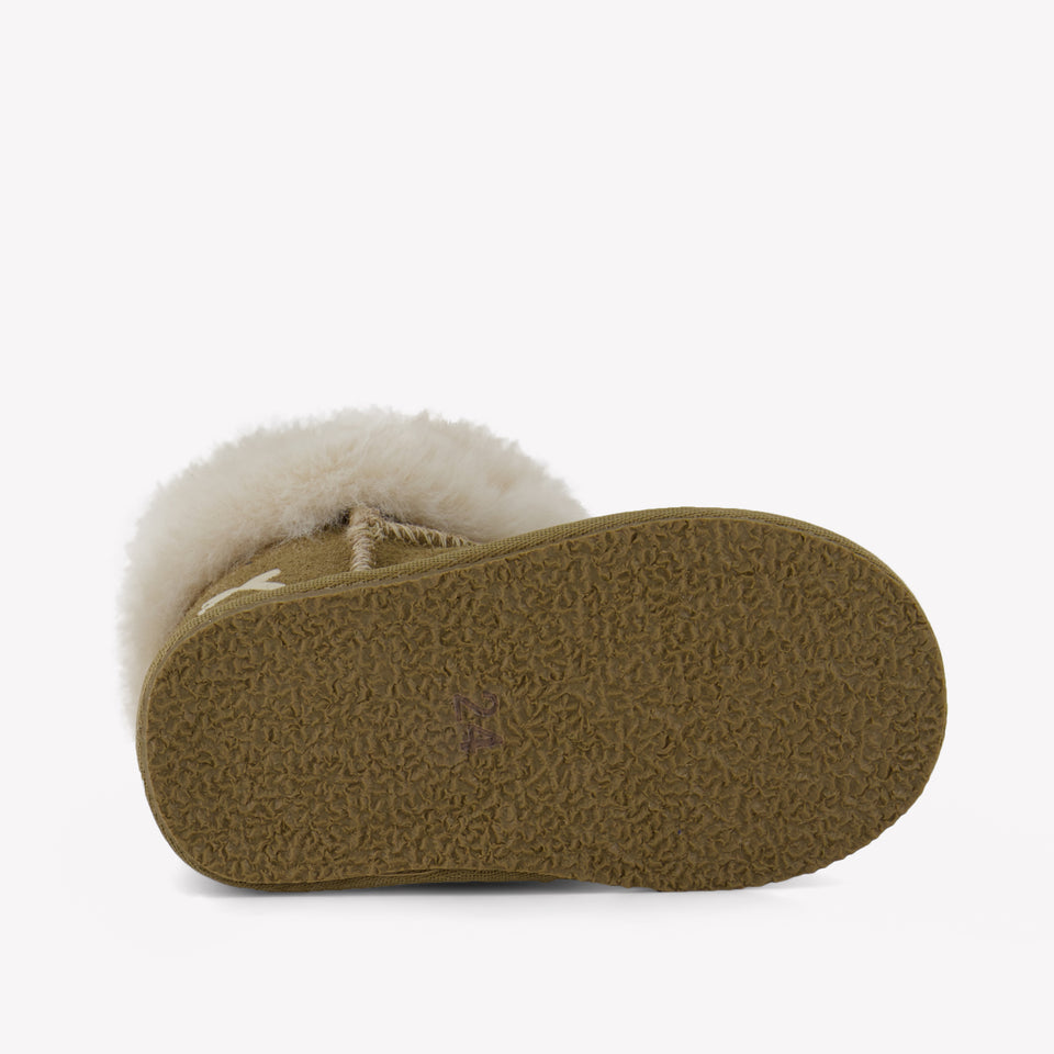 Monnalisa Girls Snowboots  Beige