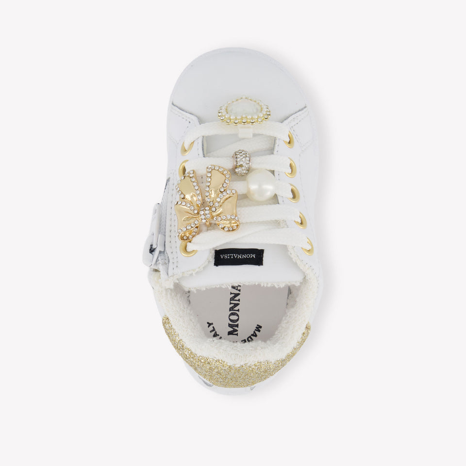 Monnalisa Girls Sneakers  White