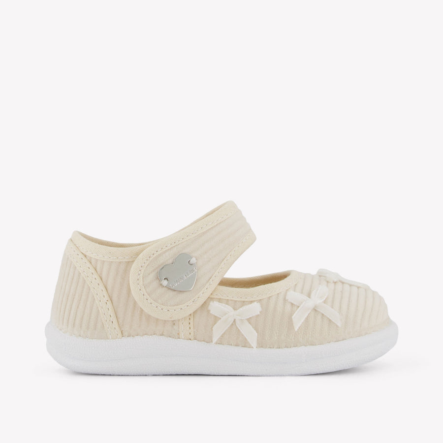Monnalisa Girls Shoes  Light Beige