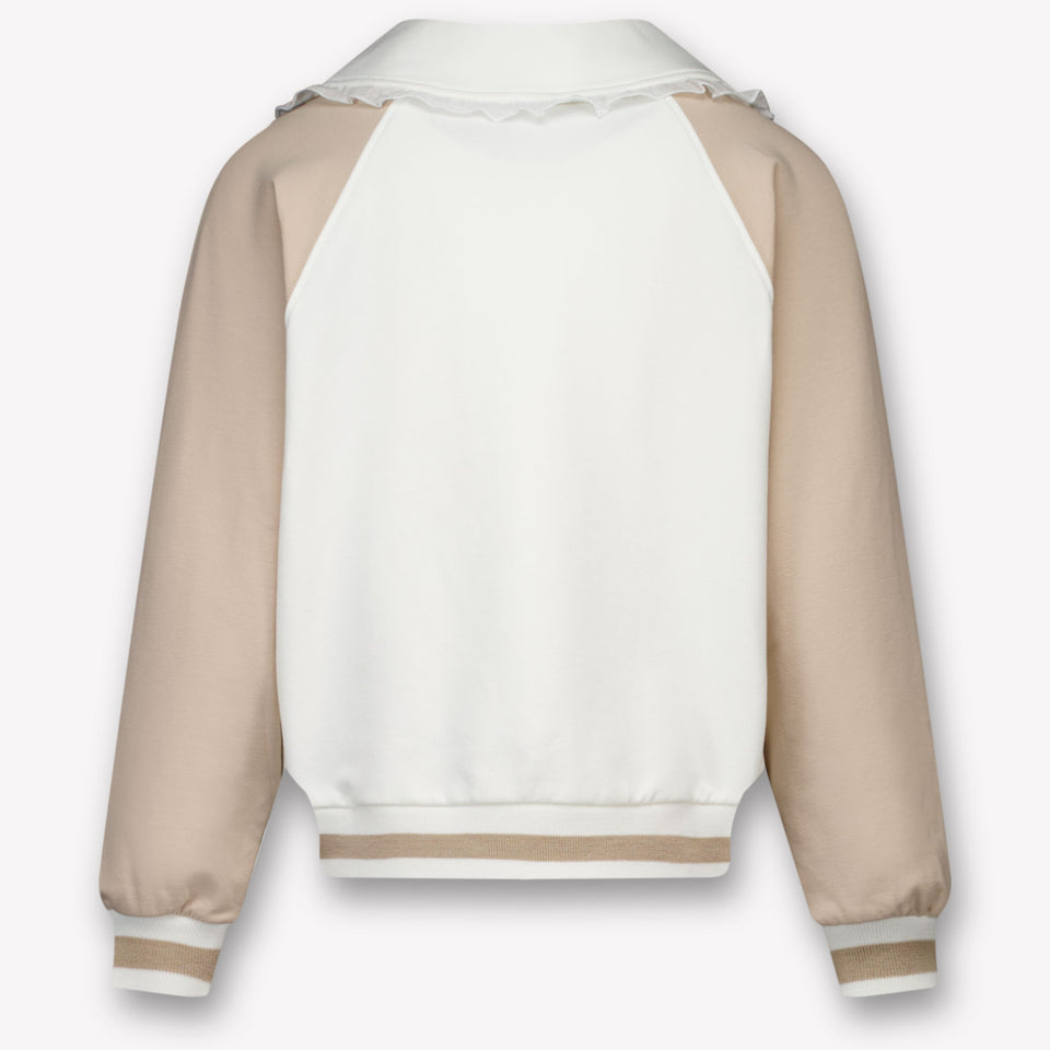 Monnalisa Kids Girls Vest  Offwhite
