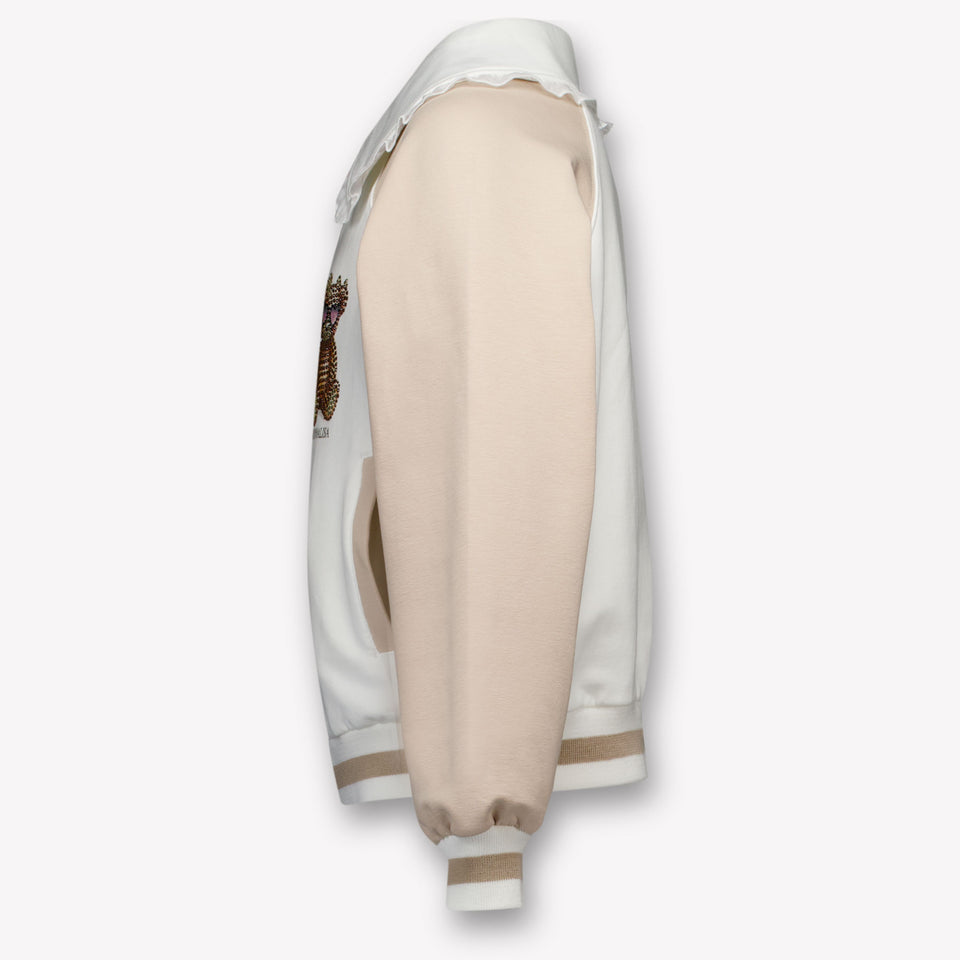 Monnalisa Kids Girls Vest  Offwhite