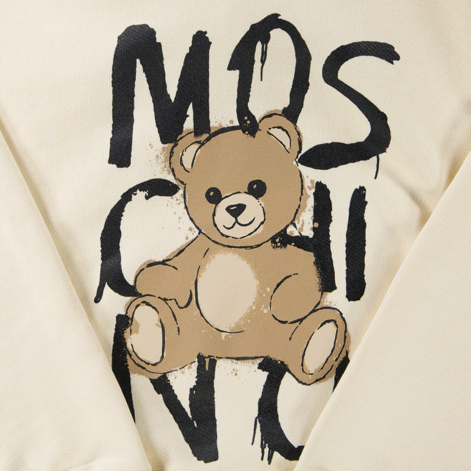 Moschino Kids Unisex Sweater  Light Beige