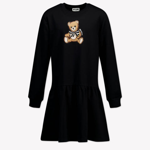 Moschino Kinder Meisjes Jurk In Zwart