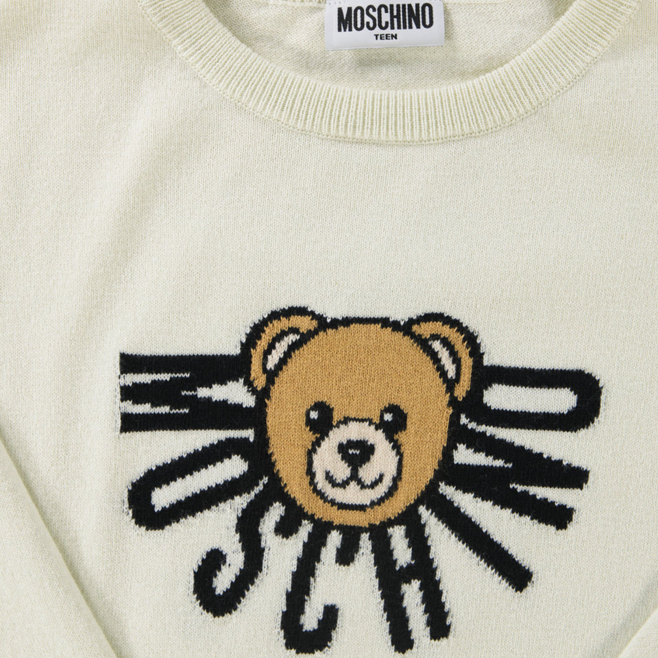 Moschino Kids Girls Dress Offwhite