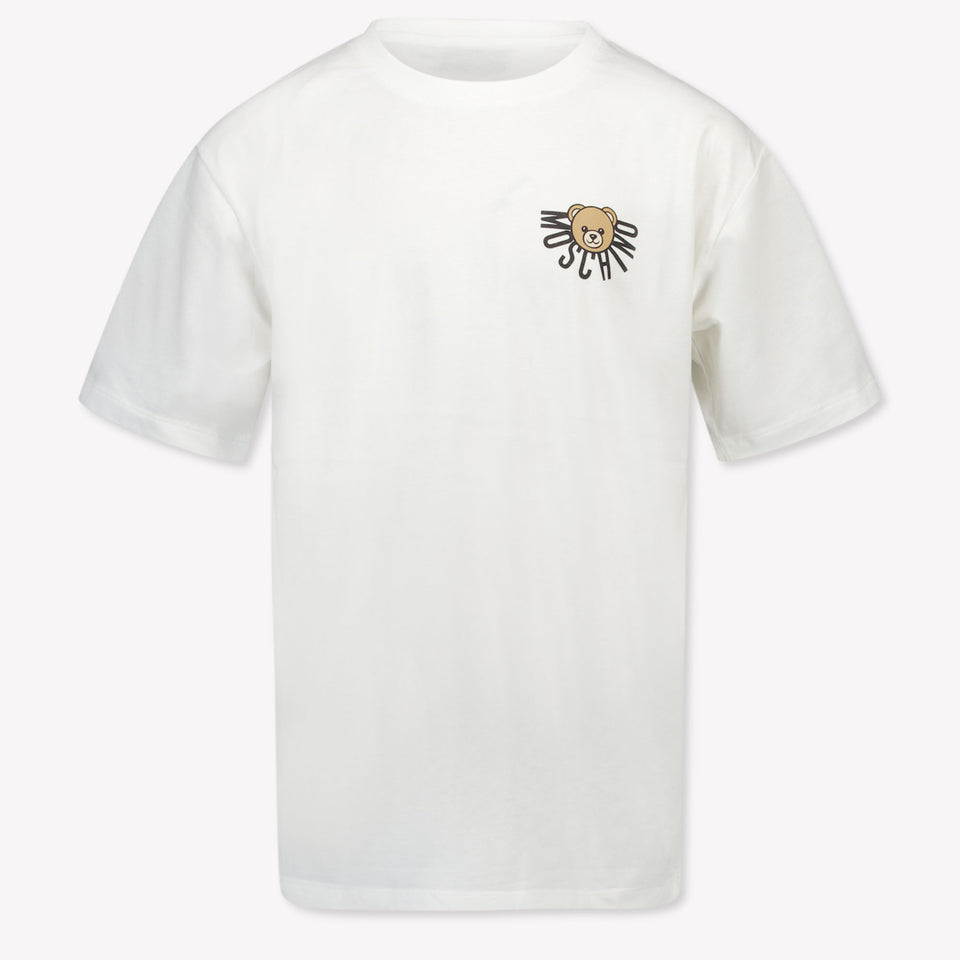 Moschino Kids Unisex T-shirt in OffWhite