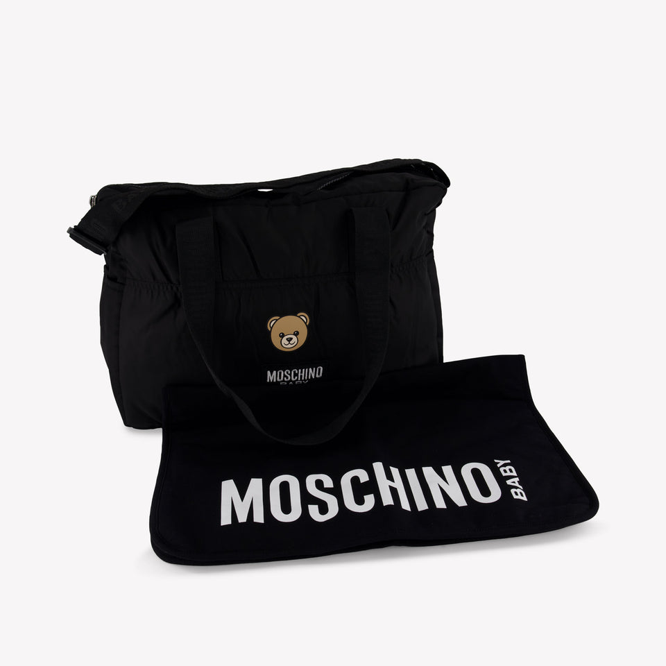 Moschino Baby Unisex Diaper Bag  Black