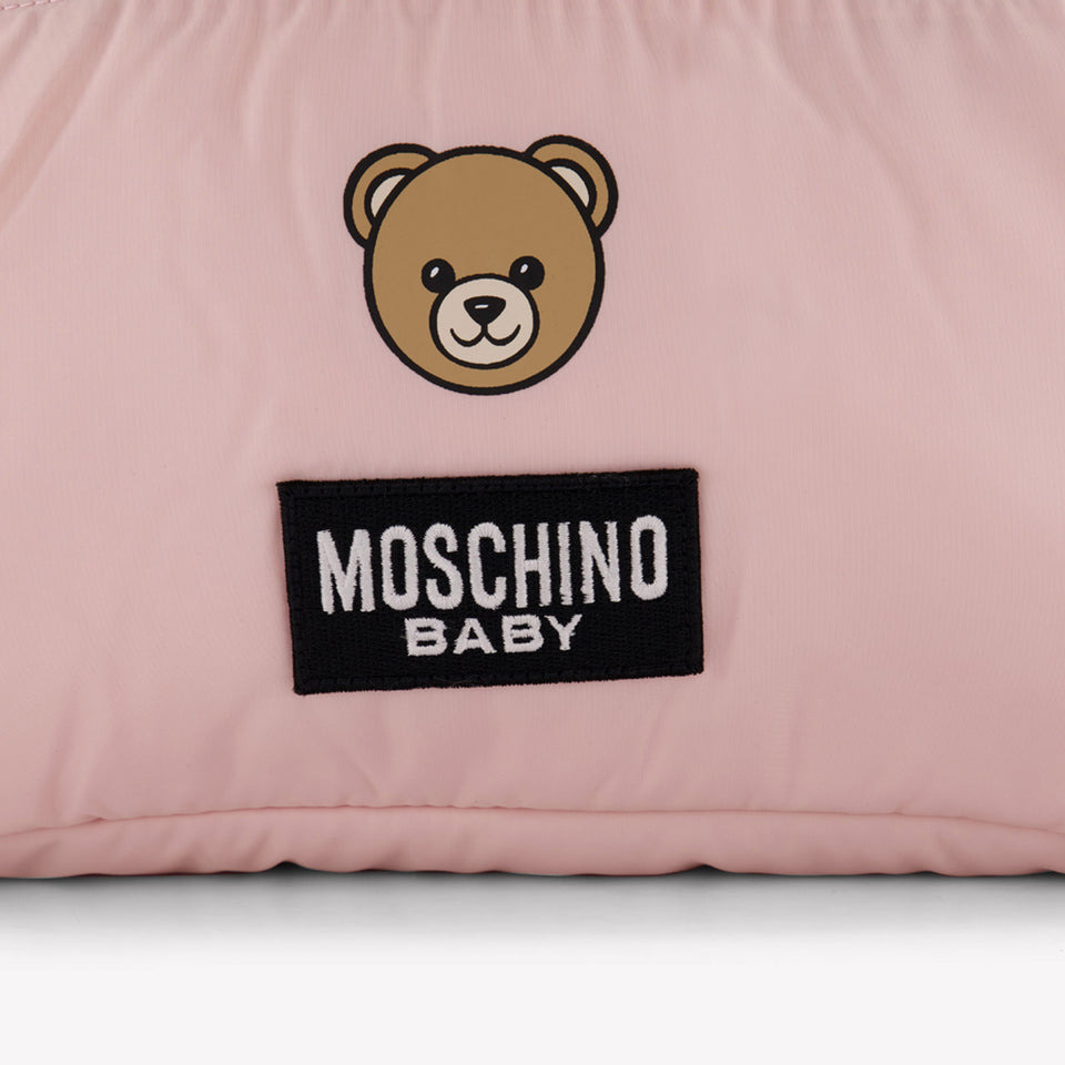 Moschino Baby Unisex Diaper Bag  Light Pink