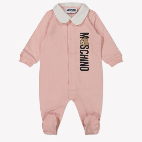 Moschino Baby Unisex Playsuit  Light Pink
