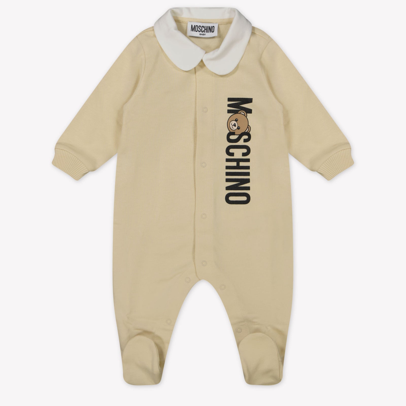 Moschino Baby Unisex Playsuit In Light Beige