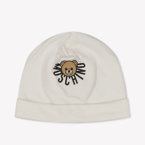 Moschino Baby Unisex Muts In Off White