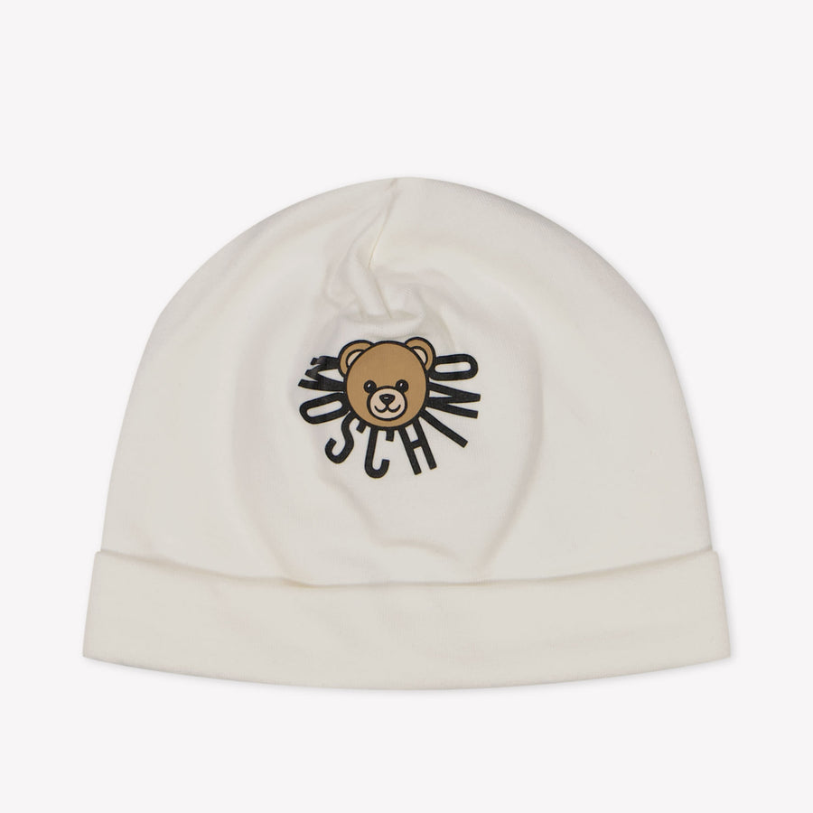 Moschino Baby Unisex Muts In Off White