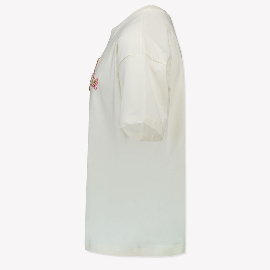 MSGM Kids Girls  T-Shirt Offwhite