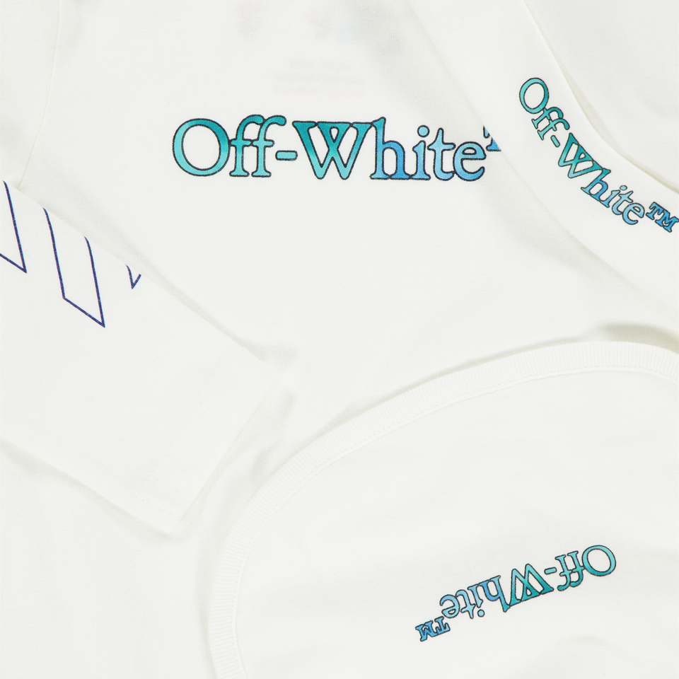 Off-White Baby Meisjes Boxpakje In Wit