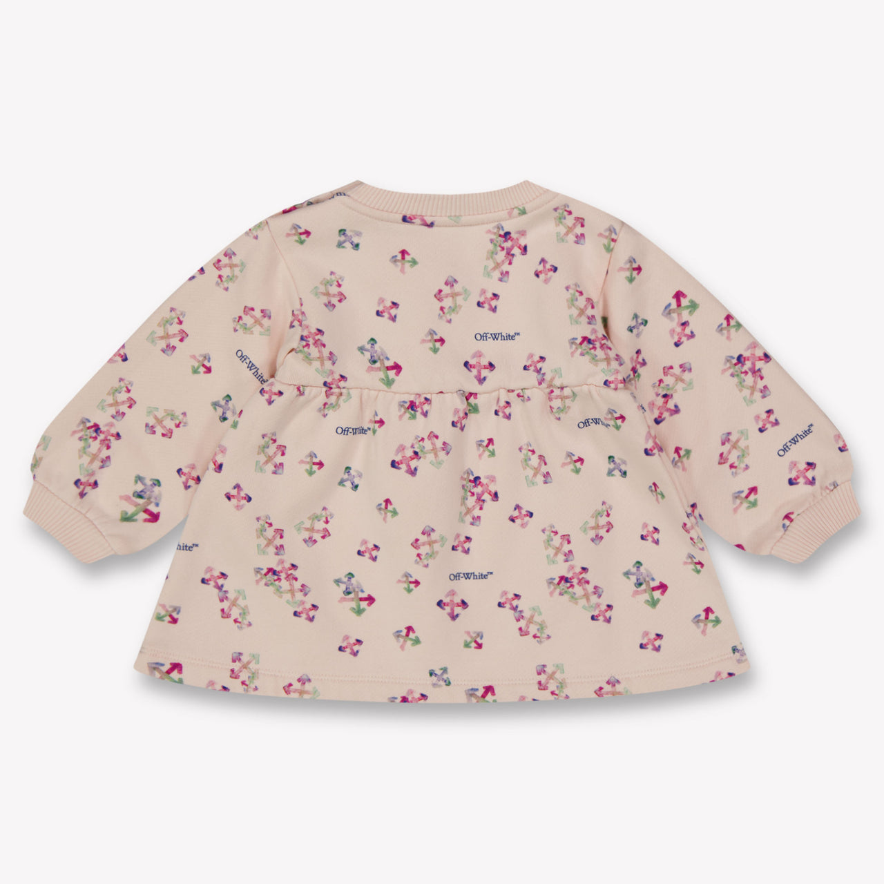 Off-White Baby Meisjes Jurk In Licht Roze