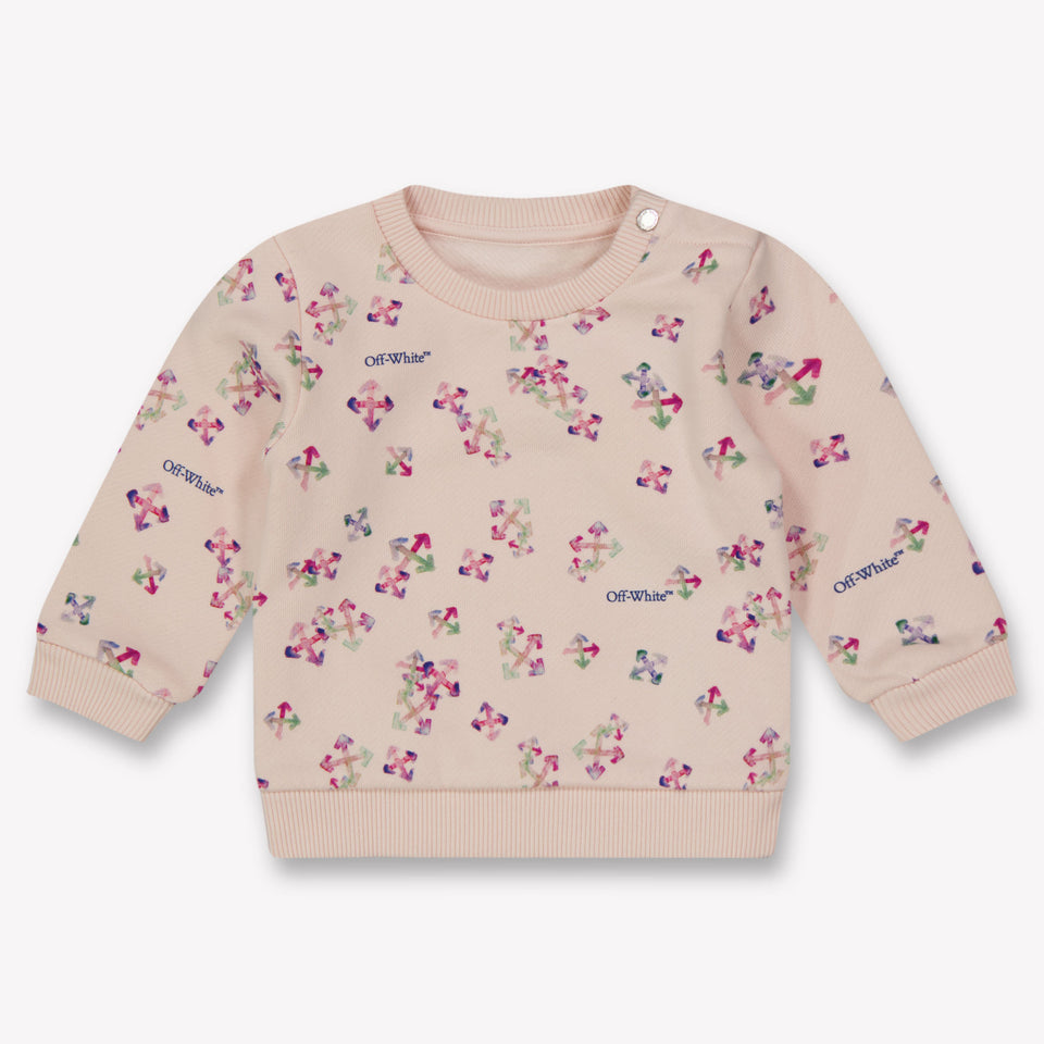 Off-White Baby Meisjes Trui In Licht Roze