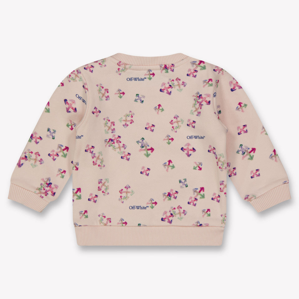 Off-White Baby Meisjes Trui In Licht Roze
