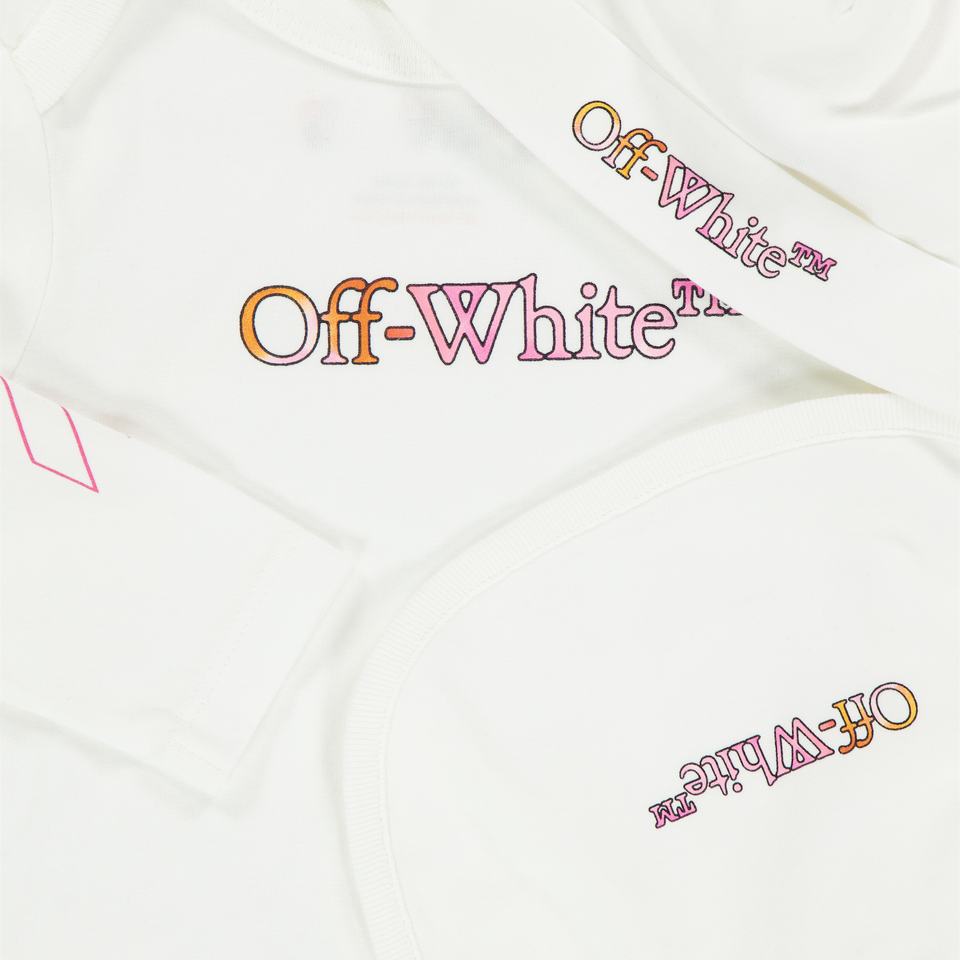 Off-White Baby Jongens Setje In Wit