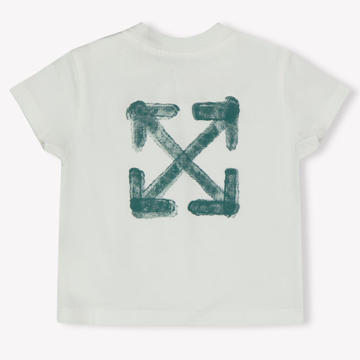 Off-White Baby Jongens T-Shirt In Wit