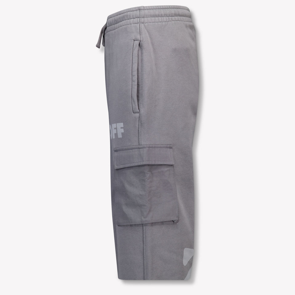 Off-White Kinder Jongens Broek In Donker Grijs