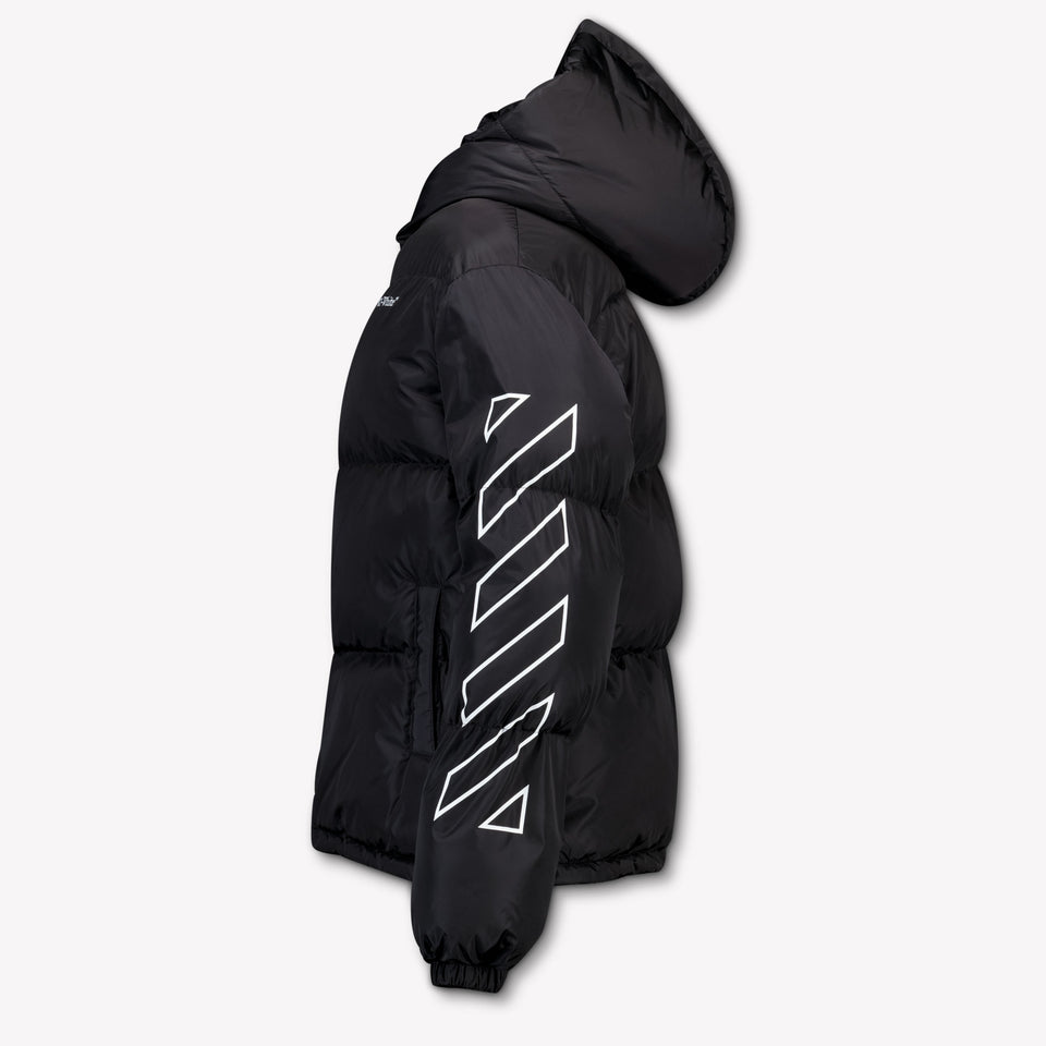 Off-White Kids Boys Winter Jacket  Black