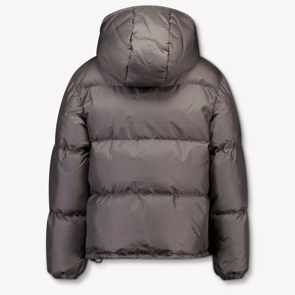 Off-White Kinder Jongens Winterjas In Donker Grijs