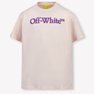 Off-White Kinder Meisjes T-Shirt In Licht Roze