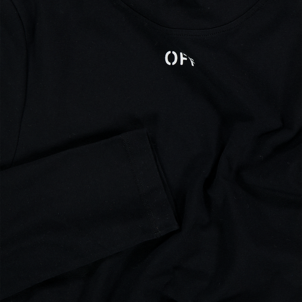 Off-White Kinder Meisjes T-Shirt In Zwart