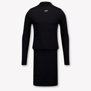 Off-White Kids Girls Dress Black