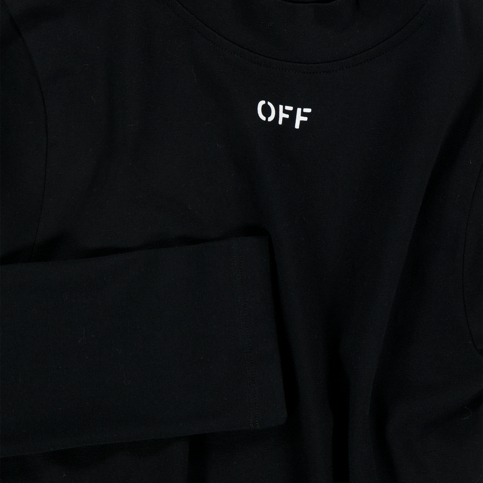 Off-White Kinder Meisjes Jurk In Zwart