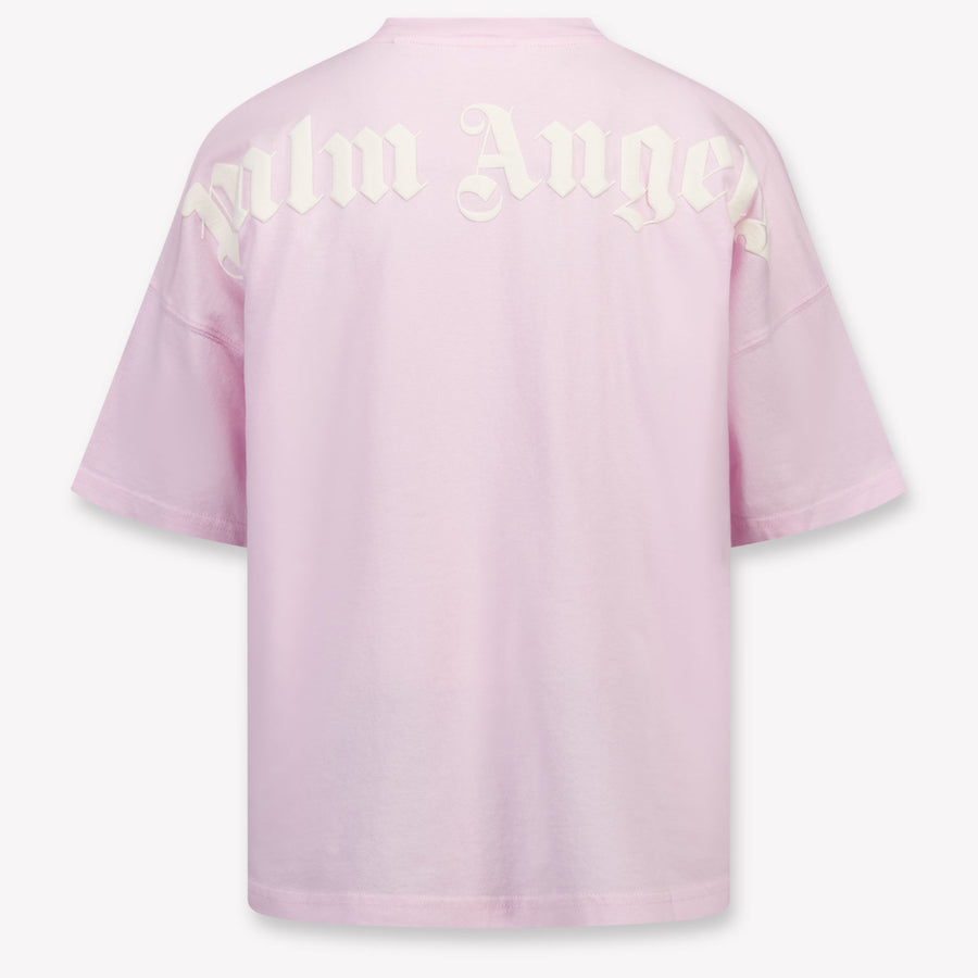Palm Angels Kids Girls  T-Shirt Light Pink