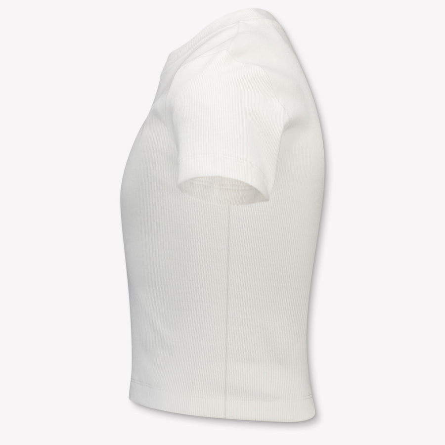 Palm Angels Kinder Meisjes T-Shirt In Off White