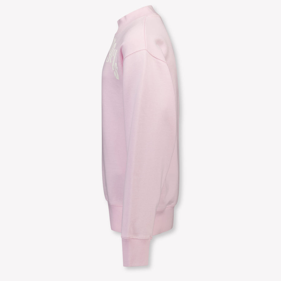 Palm Angels Kids Girls Sweater Light Pink