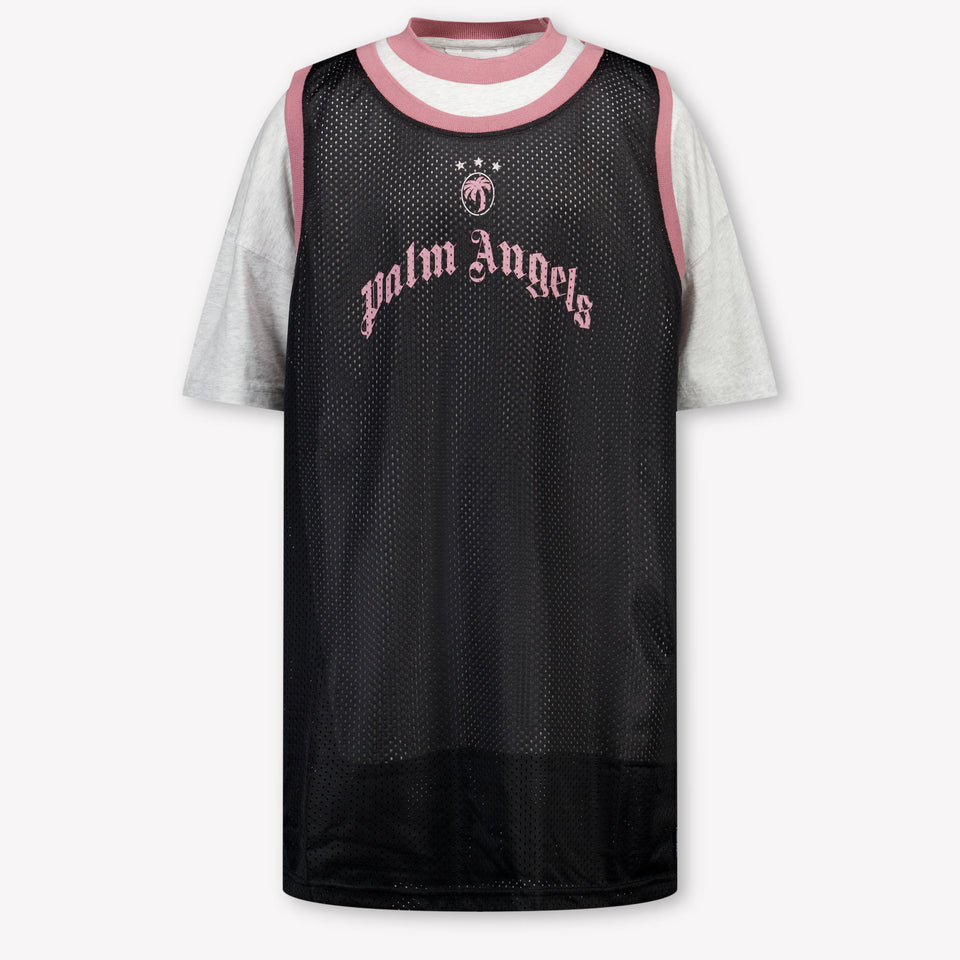 Palm Angels Kids Girls Dress Black