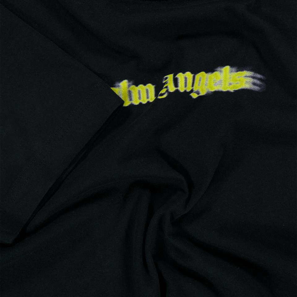 Palm Angels Kids Boys  T-Shirt Black