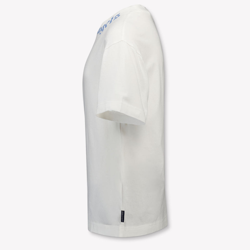 Palm Angels Kinder Jongens T-Shirt In Off White