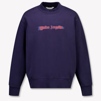 Palm Angels Kids Boys Sweater  Navy