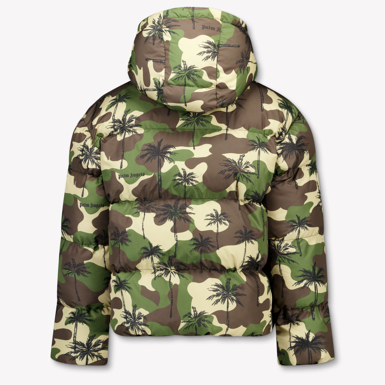Palm Angels Kids Boys Winter Jacket  Army