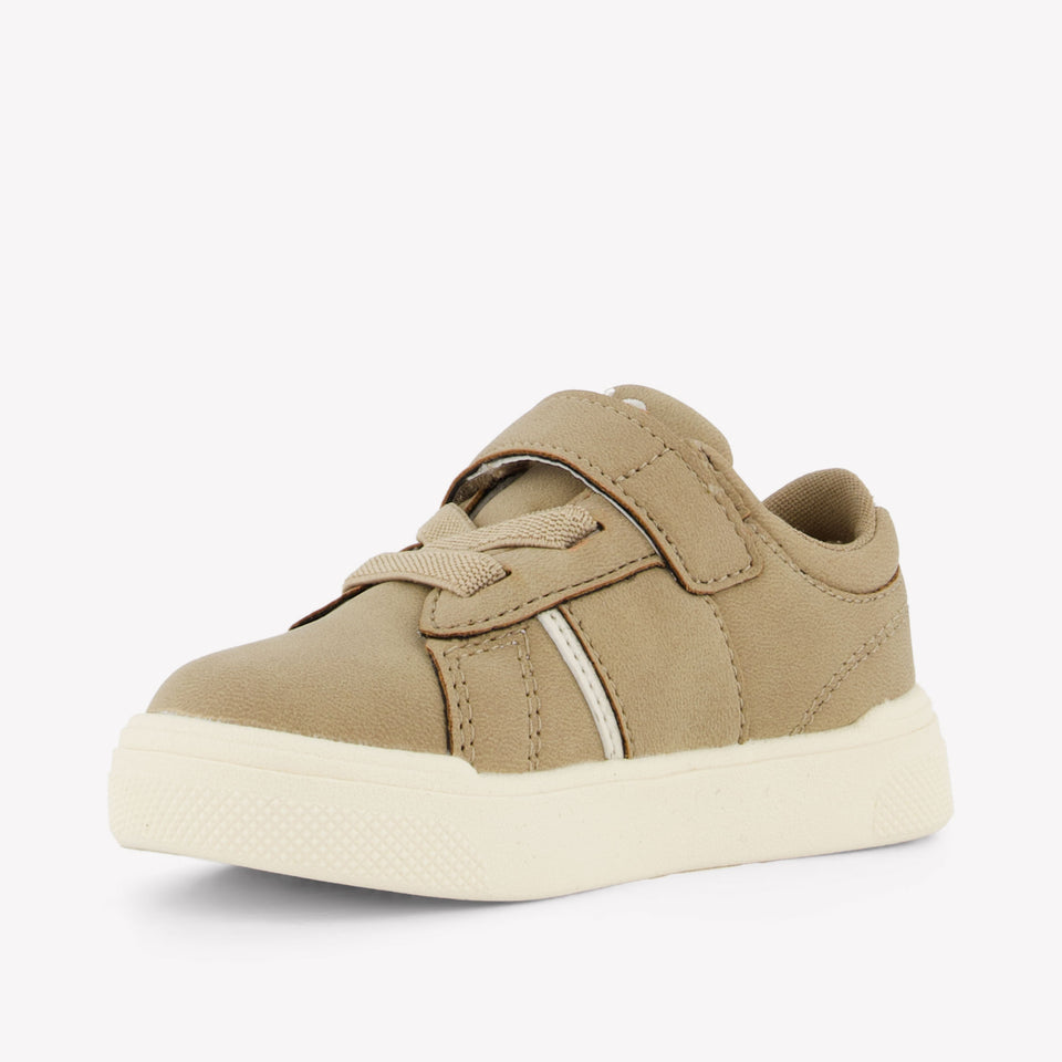 Ralph Lauren Frazier Jongens Sneakers In Licht Beige
