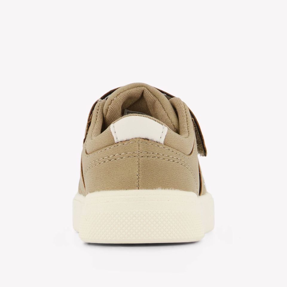 Ralph Lauren Frazier Jongens Sneakers In Licht Beige