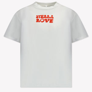 Stella McCartney Kinder Meisjes T-Shirt In Wit