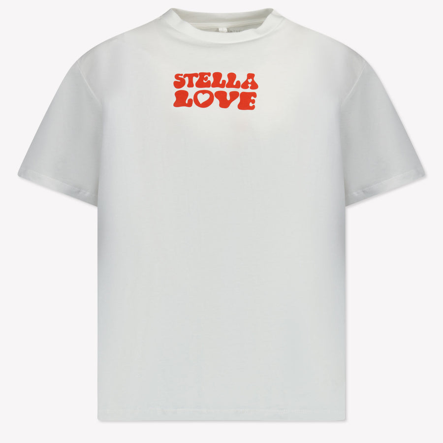 Stella McCartney Kinder Meisjes T-Shirt In Wit