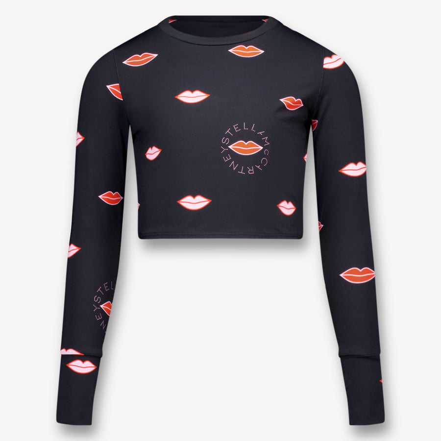 Stella McCartney Kids Girls  T-Shirt Black