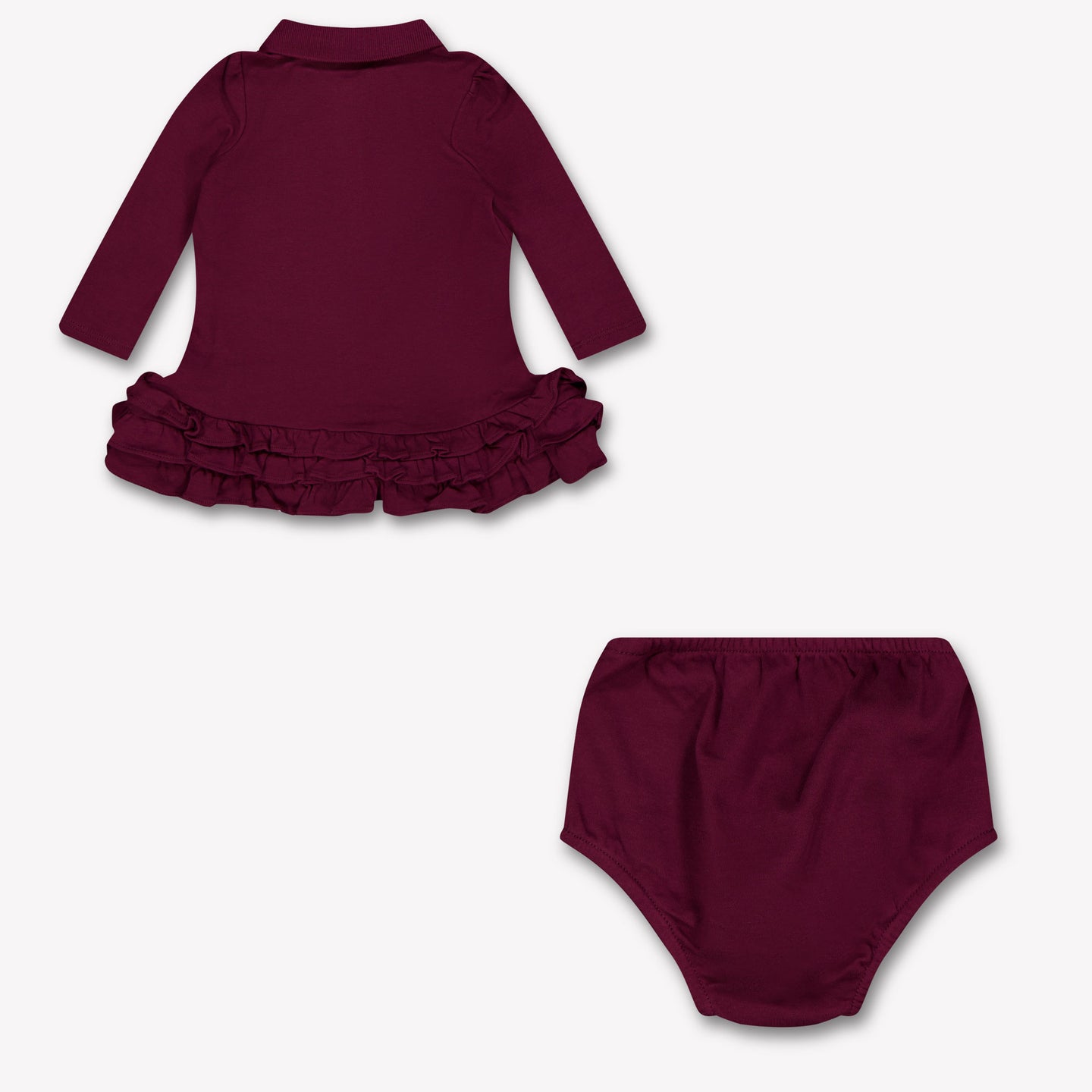 Ralph Lauren Baby Girls Dress  Bordeaux