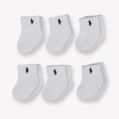 Ralph Lauren Baby Boys Socks In White