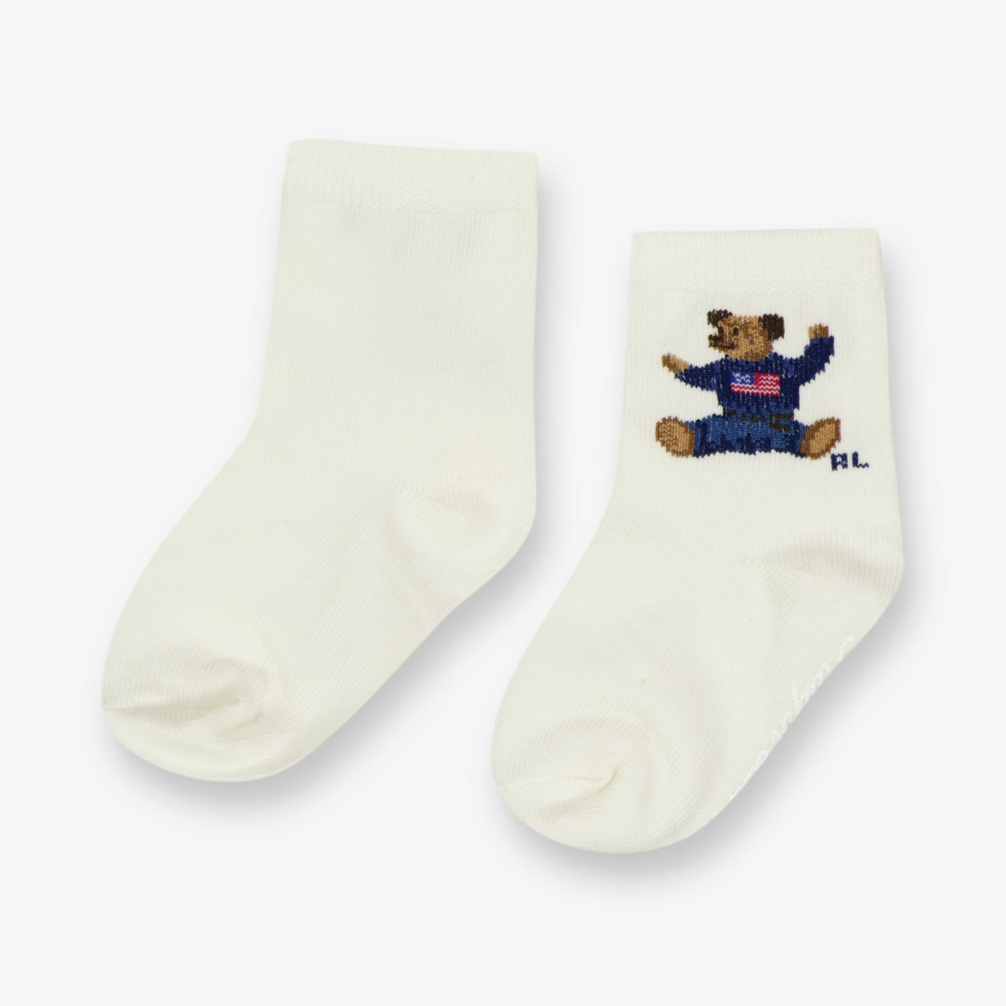 Ralph Lauren Baby Unisex Sokjes In Off White